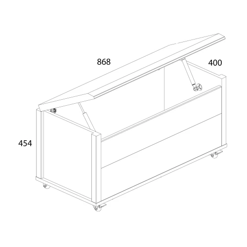 Сундук, BJORK, цвет ольха полярная/оникс