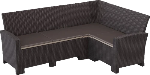 Угловой диван под ротанг Калифорния “California“ 188х136 см 4 места с подушками