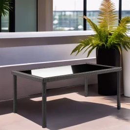 Стол из искусственного ротанга ЕГИПЕТ «EGYPT» 200х90 (Dark Brown)