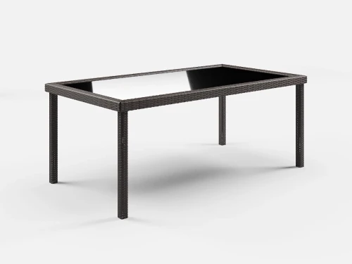 Стол из искусственного ротанга ЕГИПЕТ «EGYPT» 200х90 (Dark Brown)