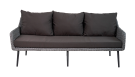 Диван 3-х местный MOKKA РИМИНИ / RIMINI с конусными ножками NEW, Серый / Серый