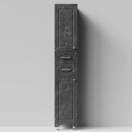 Пенал Адам 35 напольный, Мрамор Графит софт тач ПВХ 4044-3, левый