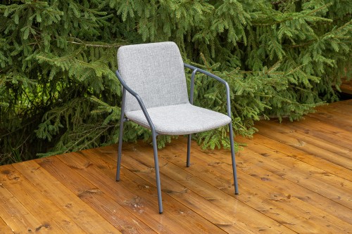 "Марокко" стул из текстилена nanotex, алюминиевый каркас, цвет светло-серый