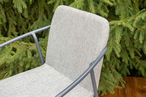 "Марокко" стул из текстилена nanotex, алюминиевый каркас, цвет светло-серый