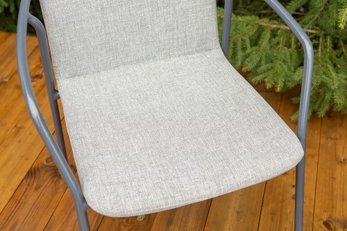 "Марокко" стул из текстилена nanotex, алюминиевый каркас, цвет светло-серый