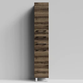 Пенал Мальта 35 напольный, Дуб крымский коричневый ПВХ 131005-9005, правый