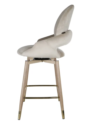 Стул барный Виола BS1376-BG-4, бежевый/орех