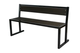 Лавочка садовая Фортуна со спинкой ДПК арт.НПА4590 1 уп