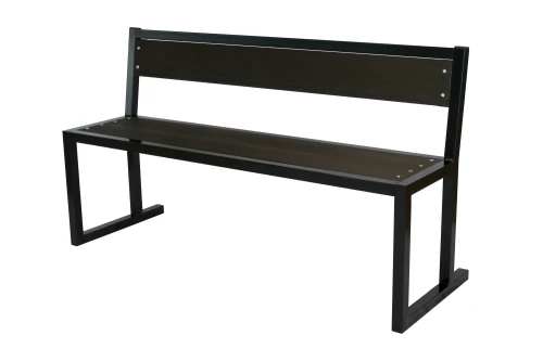 Лавочка садовая Фортуна со спинкой ДПК арт.НПА4590 1 уп