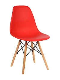 GH801/DC111 Стул пластиковый, АЛЫЙ/КРАСНЫЙ, каркас бук