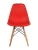 GH801/DC111 Стул пластиковый, АЛЫЙ/КРАСНЫЙ, каркас бук