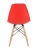 GH801/DC111 Стул пластиковый, АЛЫЙ/КРАСНЫЙ, каркас бук