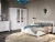 Спальня «Лорена» 4дв шк, Бетон Паин белый