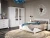 Спальня «Лорена» 4дв шк, Бетон Паин белый