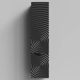 Пенал Эйфория 35 F1, пример RAL 9005 Чёрный янтарь, матовая, подвесной, левый