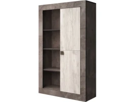 Тумба «Лондон 1Д» КМК 0467.5, Оникс/Бетон пайн светлый