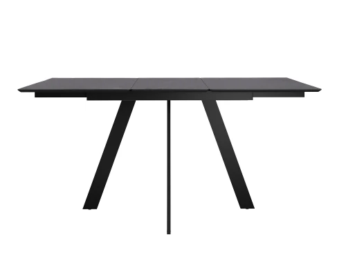 Стол DikLine DKD140, керамика 140(180)х80, мрамор бронза матовый, опоры черные (2 уп.)