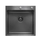 Кухонная мойка из нержавейки BLANTEK LS-5050HN Honeycomb Nano black
