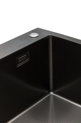 Кухонная мойка из нержавейки BLANTEK LS-5050HN Honeycomb Nano black
