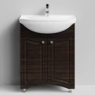 Тумба Адам 65 напольный, Палисандр ПВХ 43101 Vodok с раковиной в комплекте