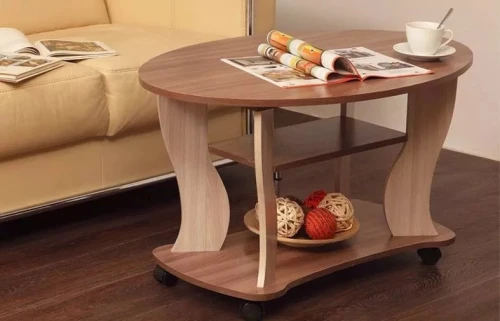 Стол журнальный Сатурн - М05 ясень темный/светлый