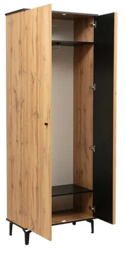 Стенка Либерти 5 (опора h150) Дуб вотан/Черный