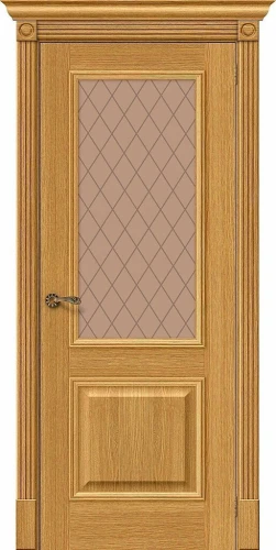 Межкомнатная дверь шпон mr.wood Вуд Классик-13 Natur Oak Bronze Сrystal