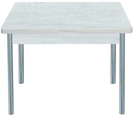 Симпл стол обеденный раскладной / бетон белый/металлик