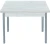 Симпл стол обеденный раскладной / бетон белый/металлик