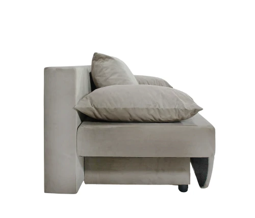 Диван еврокнижка Марсель рогожка серая,140