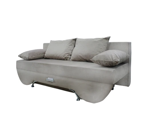 Диван еврокнижка Марсель рогожка серая,140