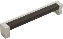 Ручка скоба мебельная С-19 Венге/Металлик 137*17*24