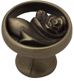 Ручка кнопка мебельная EL-7010 MAB Атласная Бронза 30*23