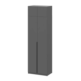 Шкаф с антресолью (полка + штанга) ШК 5 (800), Графит