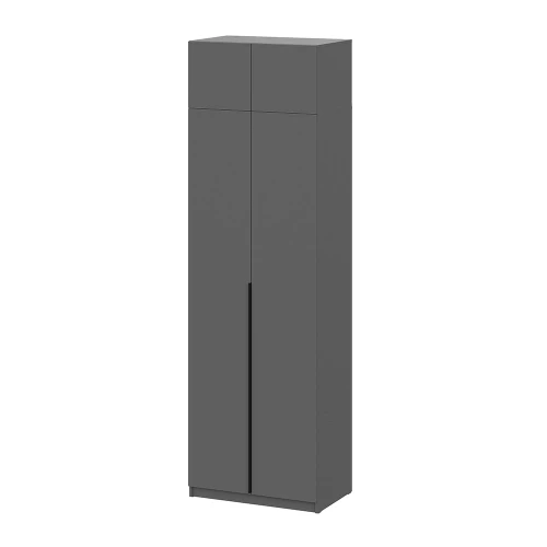 Шкаф с антресолью (полка + штанга) ШК 5 (800), Графит