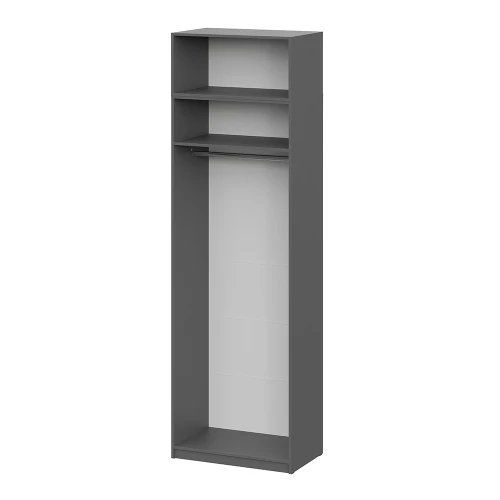 Шкаф с антресолью (полка + штанга) ШК 5 (800), Графит