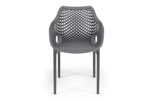 "Беллини" стул пластиковый, цвет темно-серый