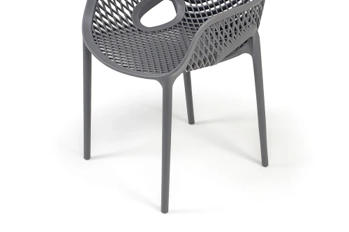 "Беллини" стул пластиковый, цвет темно-серый