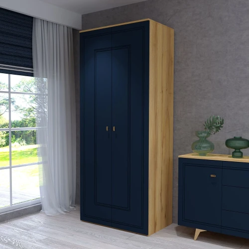 Шкаф Вега Сапфир 2дв, темно-синий
