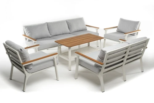 Кресло из алюминия CONCORDE белое  Joygarden