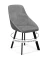 Стул DikLine 246 поворотный, AM14 серый, ножки черные