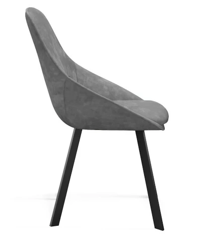 Стул DikLine 246 поворотный, AM14 серый, ножки черные