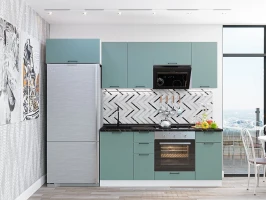 Модульная кухня Флэт-01 Grey-green In 2S Модульная кухня Флэт-01 Grey-green In 2S