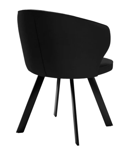 Стул DikLine 249 поворотный, K21 черный, ножки черные