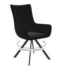 Стул DikLine 289 поворотный К21 черный, ножки черные Стул DikLine 289 поворотный К21 черный, ножки черные