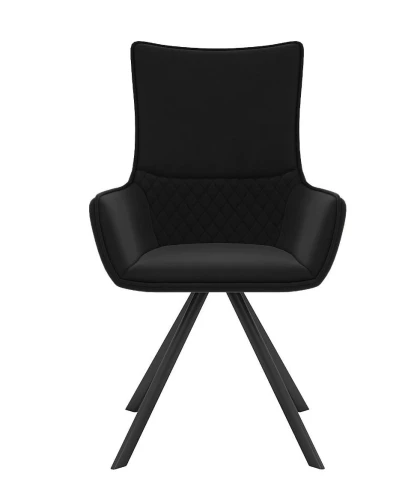 Стул DikLine 289 поворотный К21 черный, ножки черные