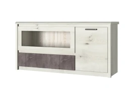 Тумба RTV 1V1D1S, BJORK, цвет ольха полярная/оникс