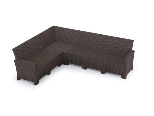 Угловой диван под ротанг Калифорния “California“ 240х188 см арт.80497-1 без подушек
