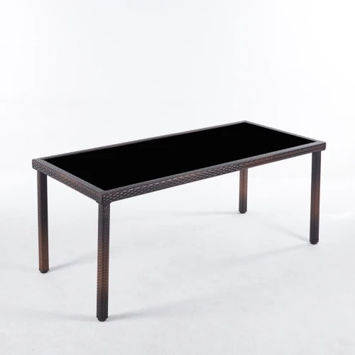 Комплект мебели из искусственного ротанга стол Египет + 8 кресел Руардин Dark Brown