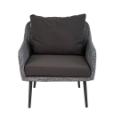 Кресло MOKKA РИМИНИ / RIMINI с конусными ножками NEW, Серый / Серый